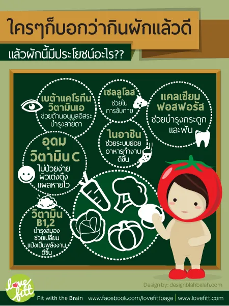 ประโยชน์และสารอาหารในผัก